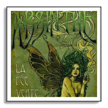 Vintage Parisian Green Fairy Absinthe Alcoholic Aperitif Advertisement Poster Framed Art Print Gallery Image 130