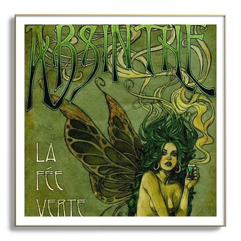 Vintage Parisian Green Fairy Absinthe Alcoholic Aperitif Advertisement Poster Framed Art Print Gallery Image 139