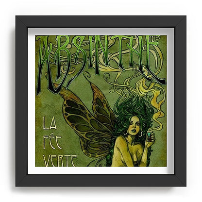 Vintage Parisian Green Fairy Absinthe Alcoholic Aperitif Advertisement Poster Framed Art Print Gallery Image 90
