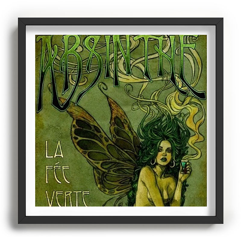 Vintage Parisian Green Fairy Absinthe Alcoholic Aperitif Advertisement Poster Framed Art Print Gallery Image 93