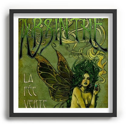Vintage Parisian Green Fairy Absinthe Alcoholic Aperitif Advertisement Poster Framed Art Print Gallery Image 93