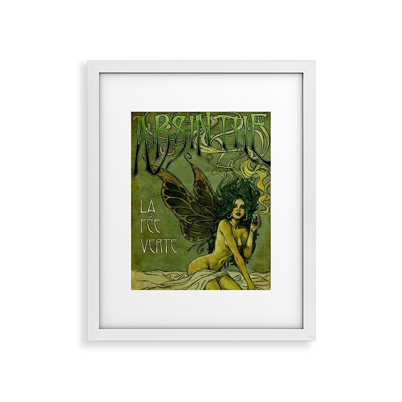 Vintage Parisian Green Fairy Absinthe Alcoholic Aperitif Advertisement Poster Framed Art Print Gallery Image 31