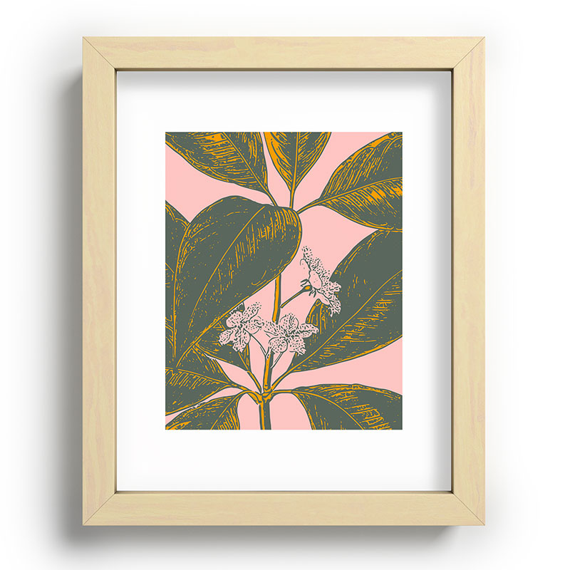 Modern Botanical Banana Leaf Framed Art Print Gallery Image 96