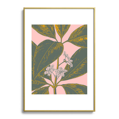 Modern Botanical Banana Leaf Framed Art Print Gallery Image 123