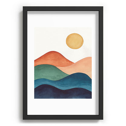 Colorful Abstract Mountains Framed Art Print Gallery Image 81