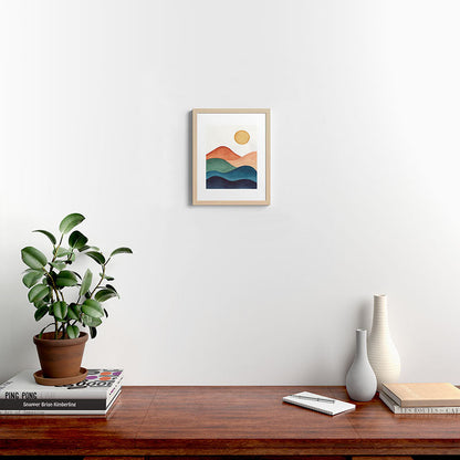 Colorful Abstract Mountains Framed Art Print Gallery Image 22