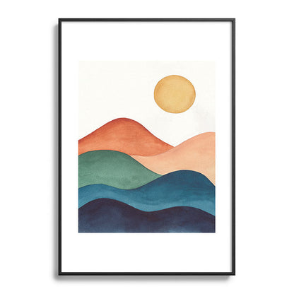 Colorful Abstract Mountains Framed Art Print Gallery Image 113