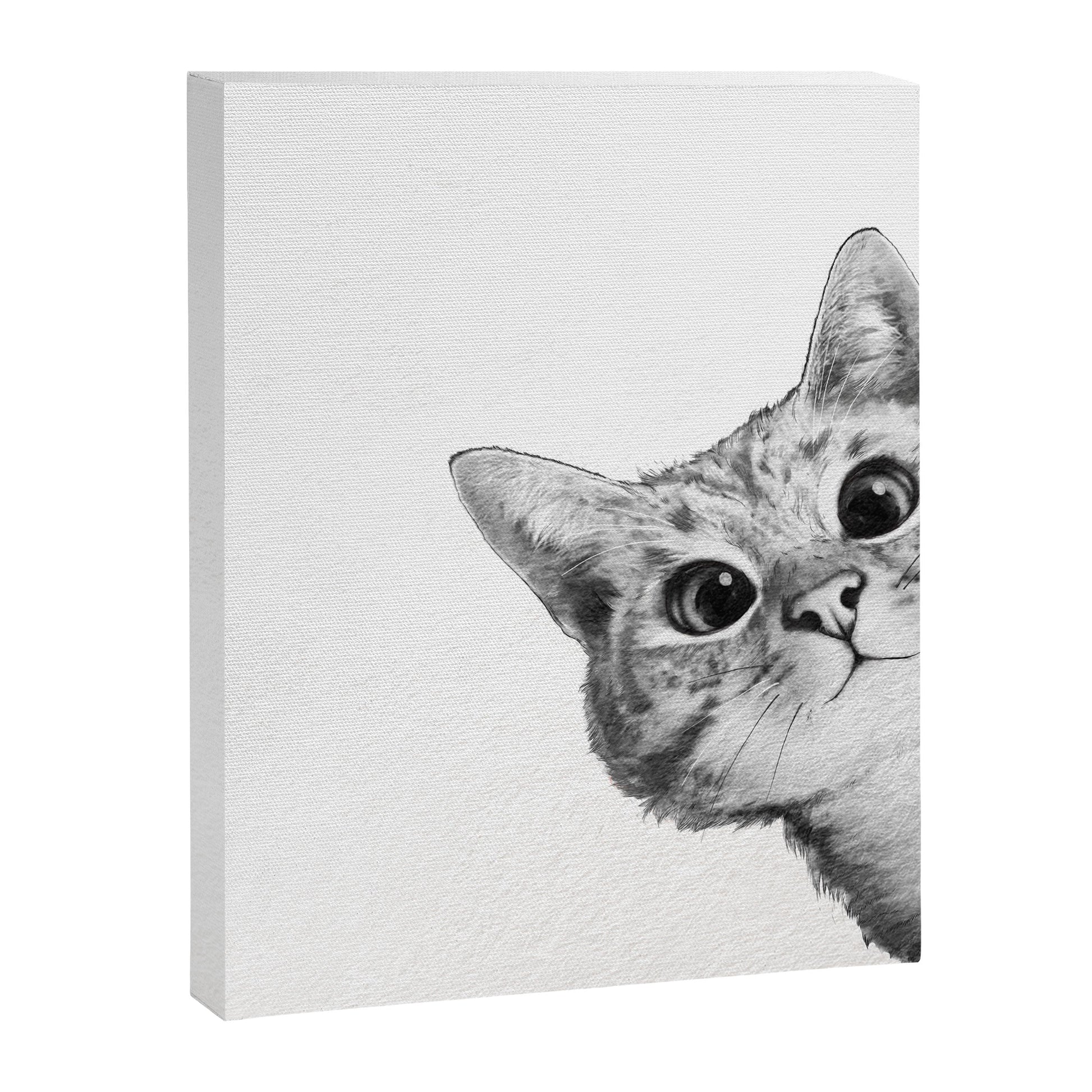 sneaky cat Canvas Print Gallery Image 4