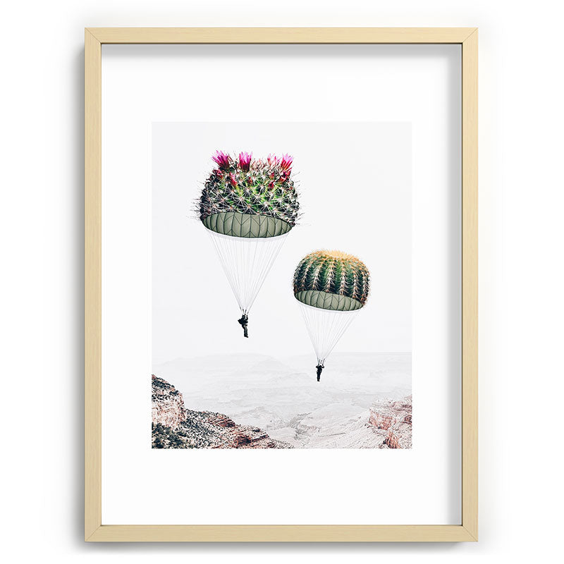 Flying Cacti Framed Art Print Gallery Image 100