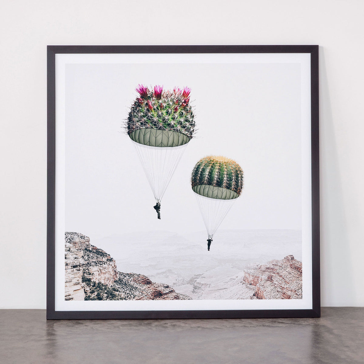 Flying Cacti Framed Art Print Gallery Image 55