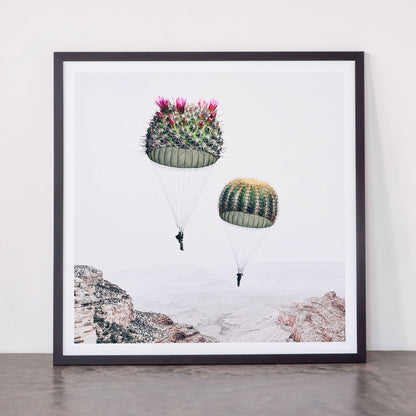 Flying Cacti Framed Art Print Gallery Image 55