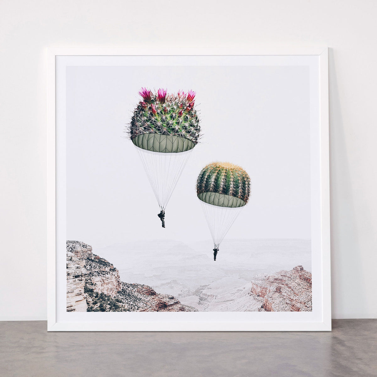Flying Cacti Framed Art Print Gallery Image 87