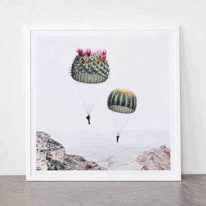 Flying Cacti Framed Art Print Gallery Image 87