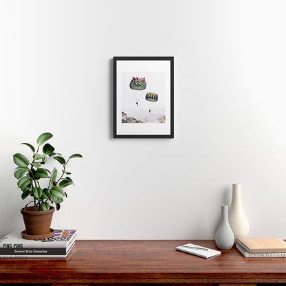 Flying Cacti Framed Art Print Gallery Image 4