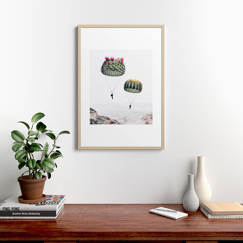 Flying Cacti Framed Art Print Gallery Image 28
