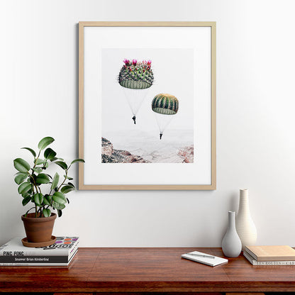 Flying Cacti Framed Art Print Gallery Image 67