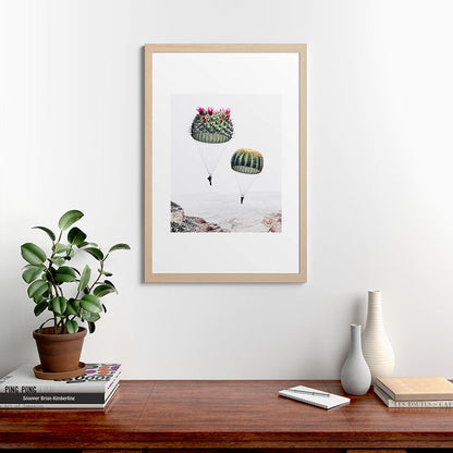 Flying Cacti Framed Art Print Gallery Image 65