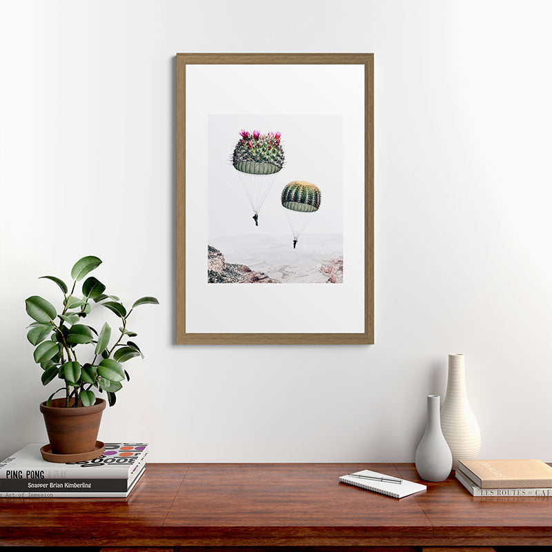 Flying Cacti Framed Art Print Gallery Image 56