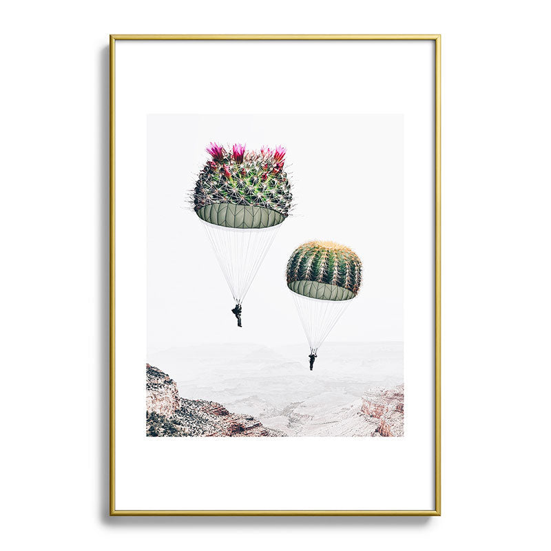 Flying Cacti Framed Art Print Gallery Image 123