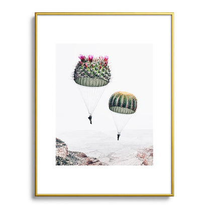 Flying Cacti Framed Art Print Gallery Image 125