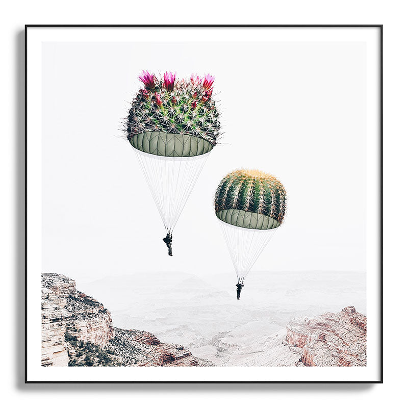 Flying Cacti Framed Art Print Gallery Image 130