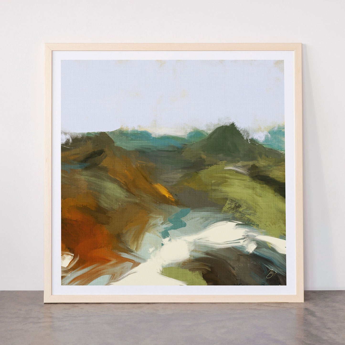 the path abstract landscape art Framed Art Print Gallery Image 77