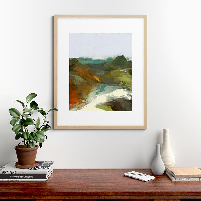 the path abstract landscape art Framed Art Print Gallery Image 67