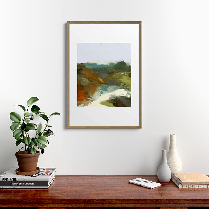 the path abstract landscape art Framed Art Print Gallery Image 18