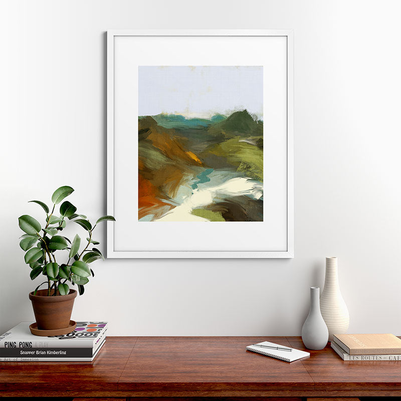 the path abstract landscape art Framed Art Print Gallery Image 76
