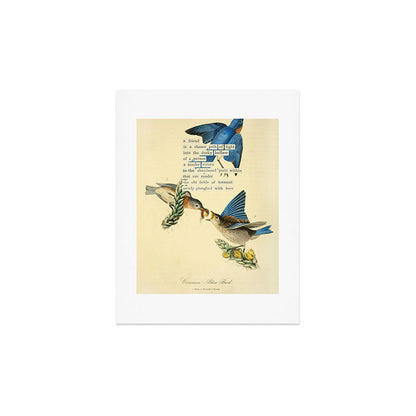 Bird Divinations: Blue Bird (about: almanacofbirds.org) Art Print Gallery Image 2