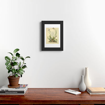 Bird Divinations: Field Bunting (about: almanacofbirds.org) Framed Art Print Gallery Image 31