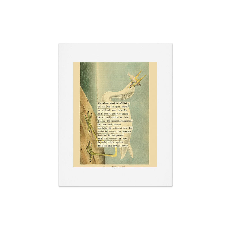 Great White Heron Divination from # An Almanac of Birds # Divinations for Uncertain Days Art Print Gallery Image 5