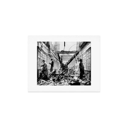 Holland House library after the blitz (London, 1940) Art Print Gallery Image 2