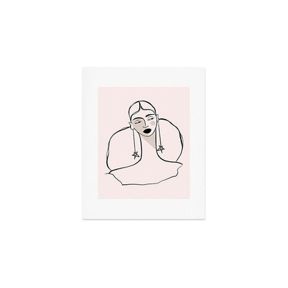 Boho Ponytail Art Print Gallery Image 1