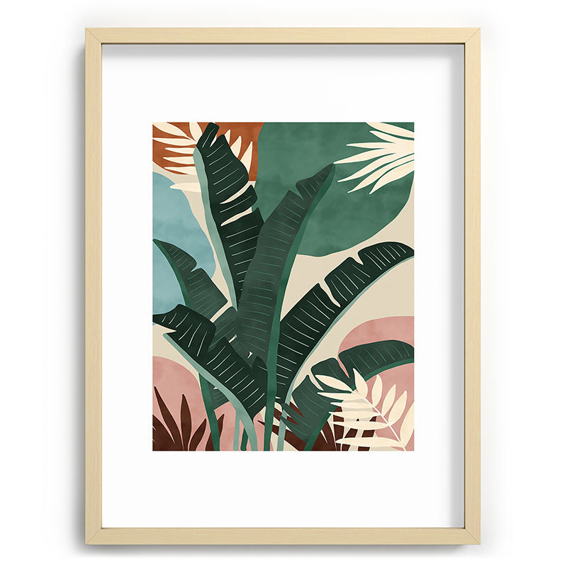 Modern jungle shapes Framed Art Print Gallery Image 100
