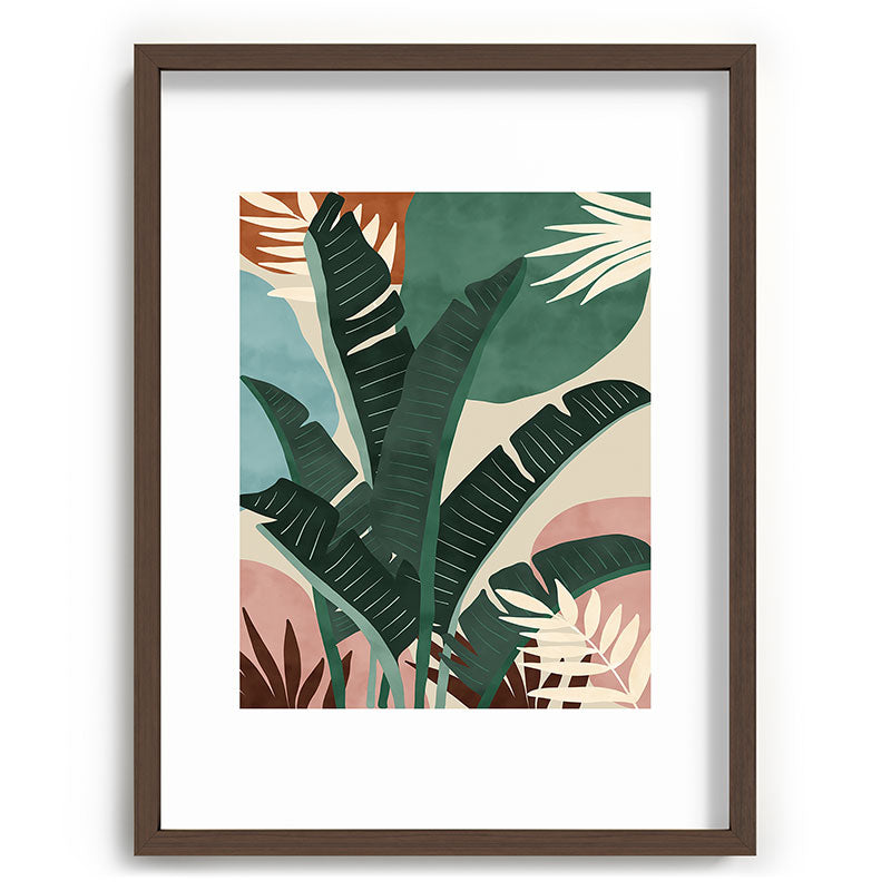 Modern jungle shapes Framed Art Print Gallery Image 91