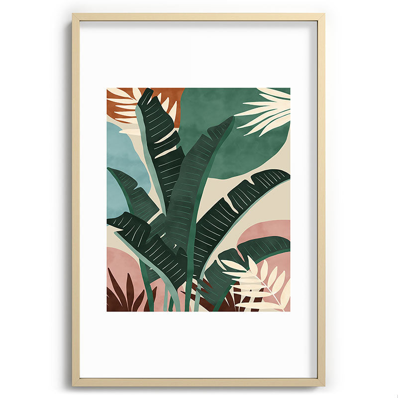 Modern jungle shapes Framed Art Print Gallery Image 102