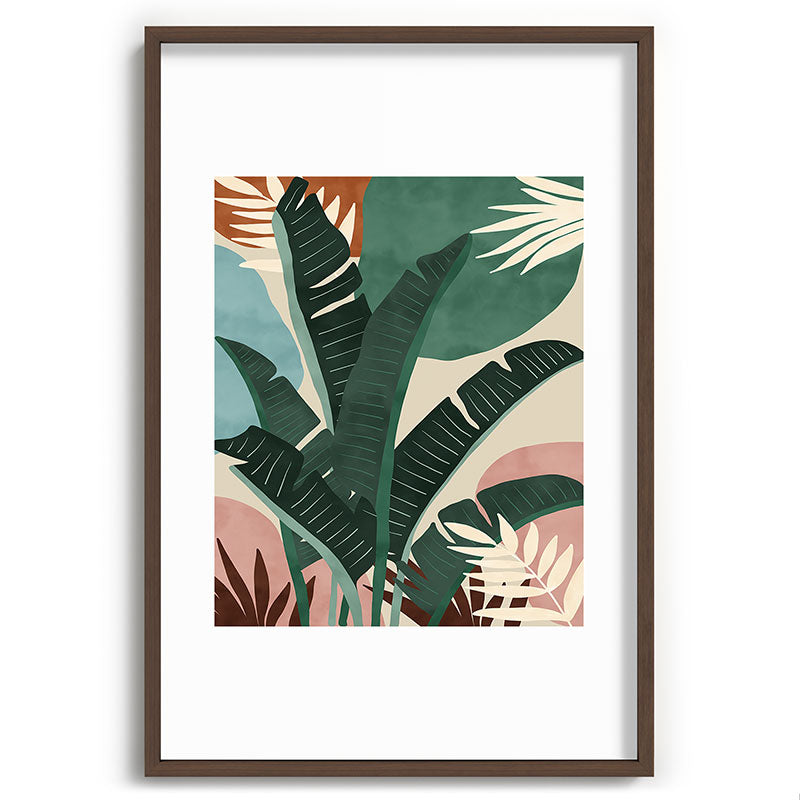 Modern jungle shapes Framed Art Print Gallery Image 94