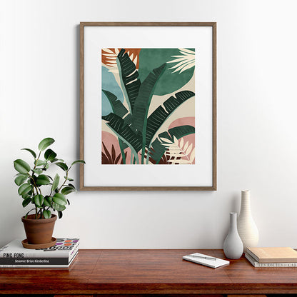 Modern jungle shapes Framed Art Print Gallery Image 19