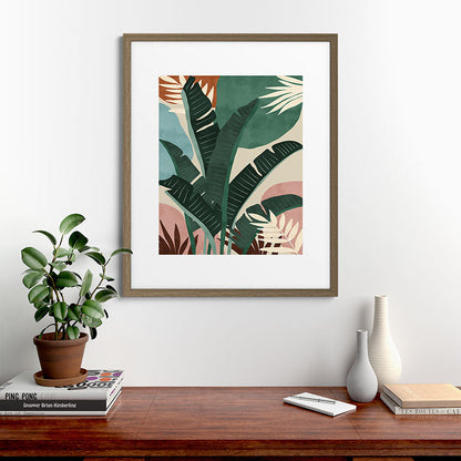 Modern jungle shapes Framed Art Print Gallery Image 58