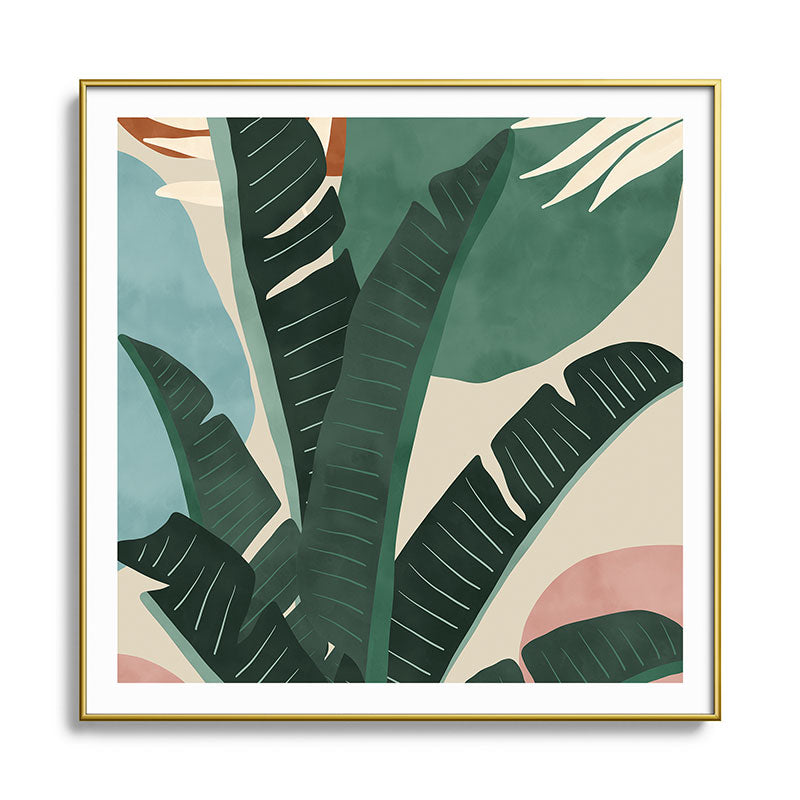 Modern jungle shapes Framed Art Print Gallery Image 136