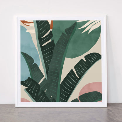 Modern jungle shapes Framed Art Print Gallery Image 43