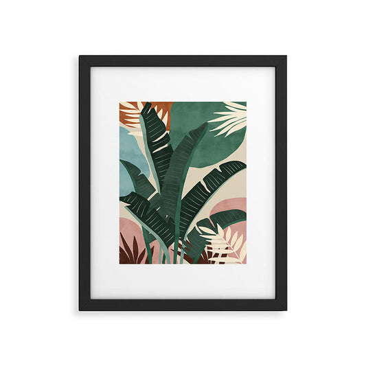 Modern jungle shapes Framed Art Print Gallery Image 1