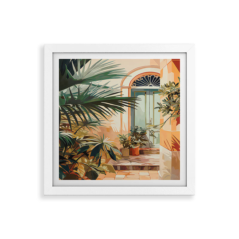 Villa Courtyard Mediterranean Art Framed Art Print Gallery Image 82