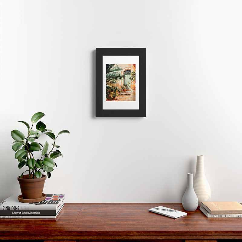 Villa Courtyard Mediterranean Art Framed Art Print Gallery Image 42