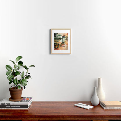 Villa Courtyard Mediterranean Art Framed Art Print Gallery Image 22