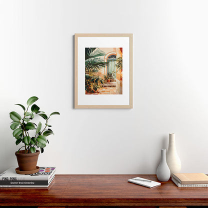 Villa Courtyard Mediterranean Art Framed Art Print Gallery Image 64