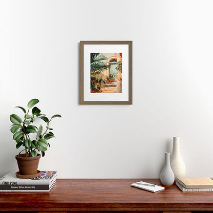 Villa Courtyard Mediterranean Art Framed Art Print Gallery Image 53