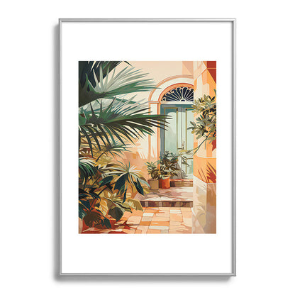 Villa Courtyard Mediterranean Art Framed Art Print Gallery Image 132
