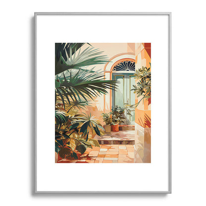 Villa Courtyard Mediterranean Art Framed Art Print Gallery Image 134